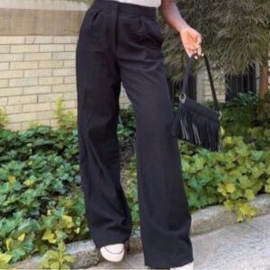 ZARA Women’s Black Wide Leg Trousers